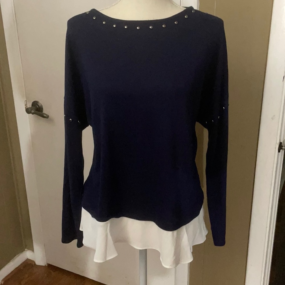 Navy blouse